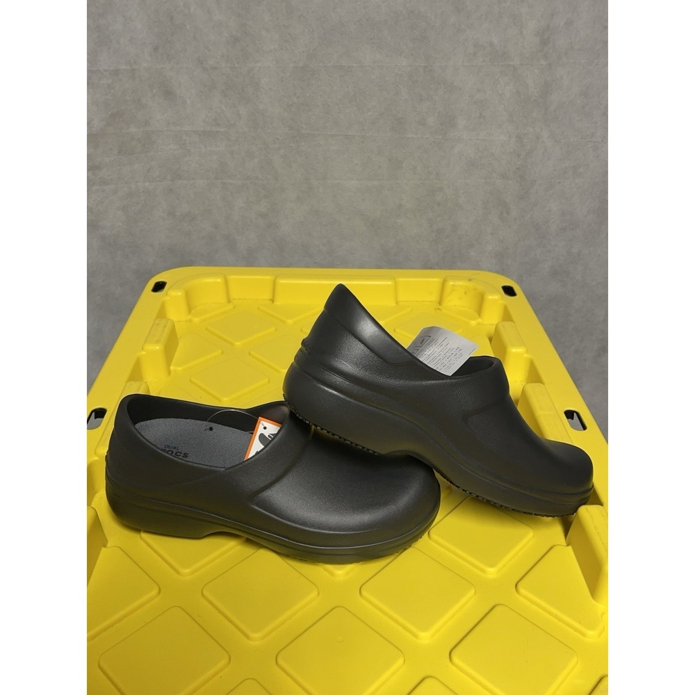 NWT Crocs Neria Pro II Work Clog Black Women's Size 9 Slip-On Professional Shoes - Picture 4 of 11